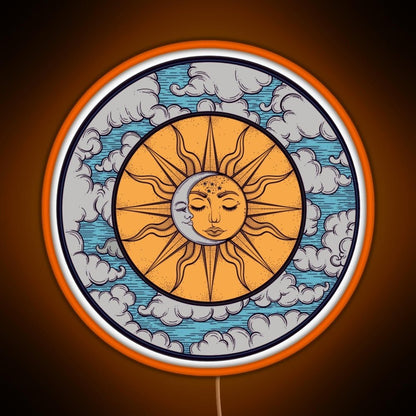 Sun And Moon Rgb Neon Sign - Shineneon