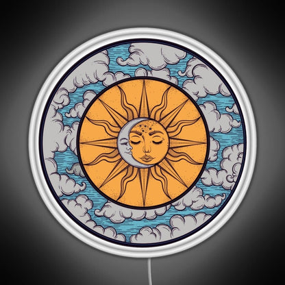 Sun And Moon Rgb Neon Sign - Shineneon