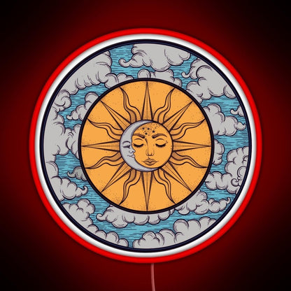 Sun And Moon Rgb Neon Sign - Shineneon