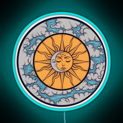 Sun And Moon Rgb Neon Sign - Shineneon