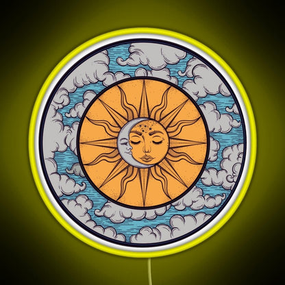 Sun And Moon Rgb Neon Sign - Shineneon