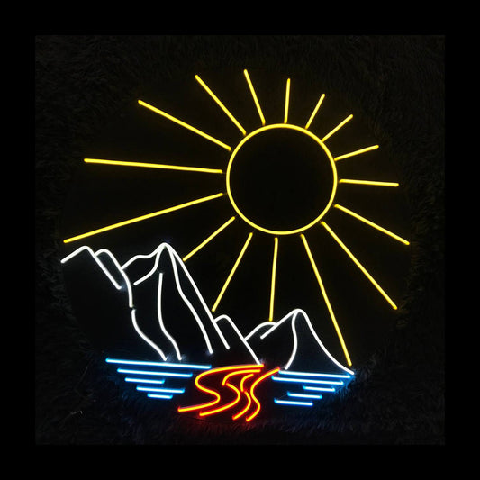 Sun Beach Led Sign Summer Beach Neon Sig