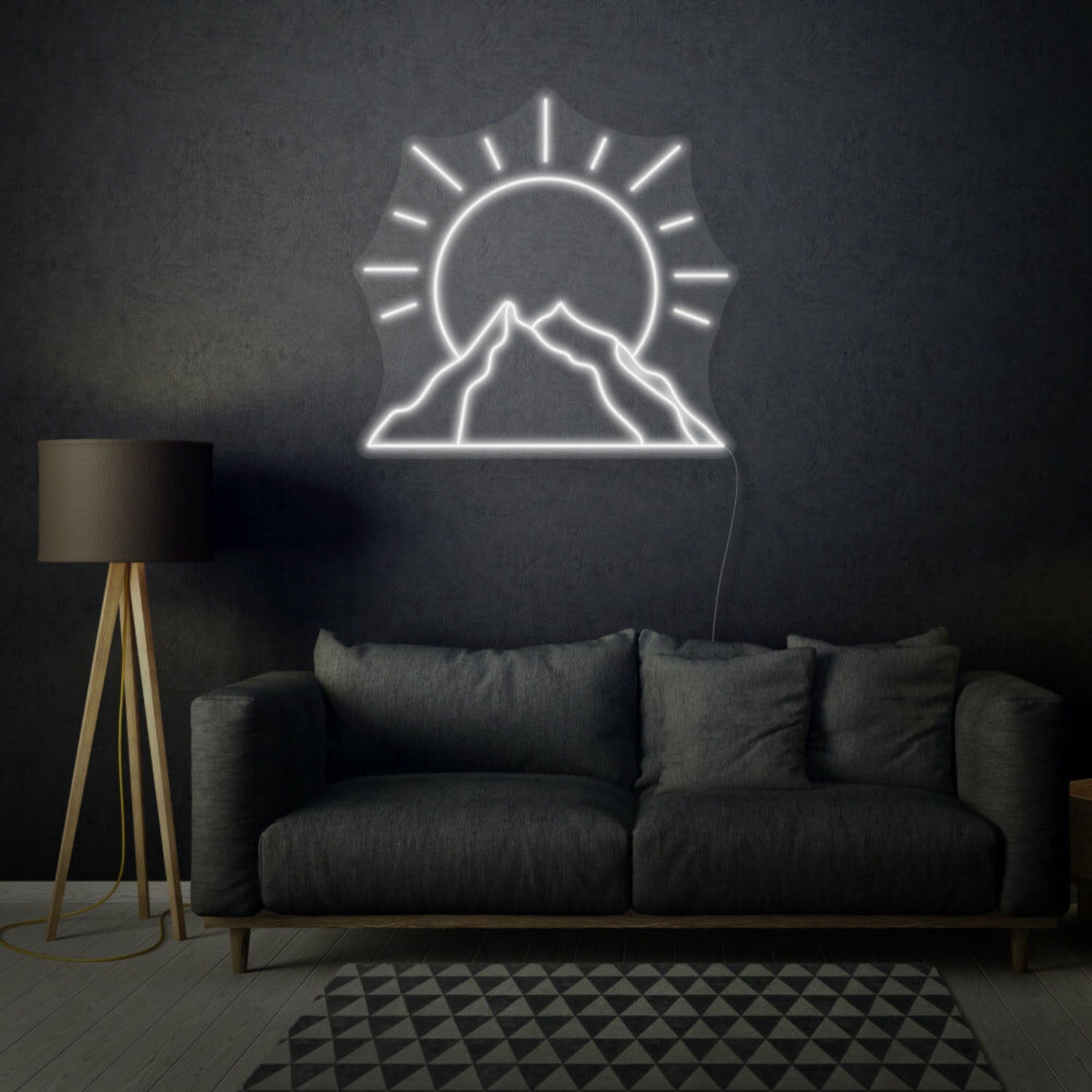 Sun Behind Mountain Led Neon Sign - Shineneon