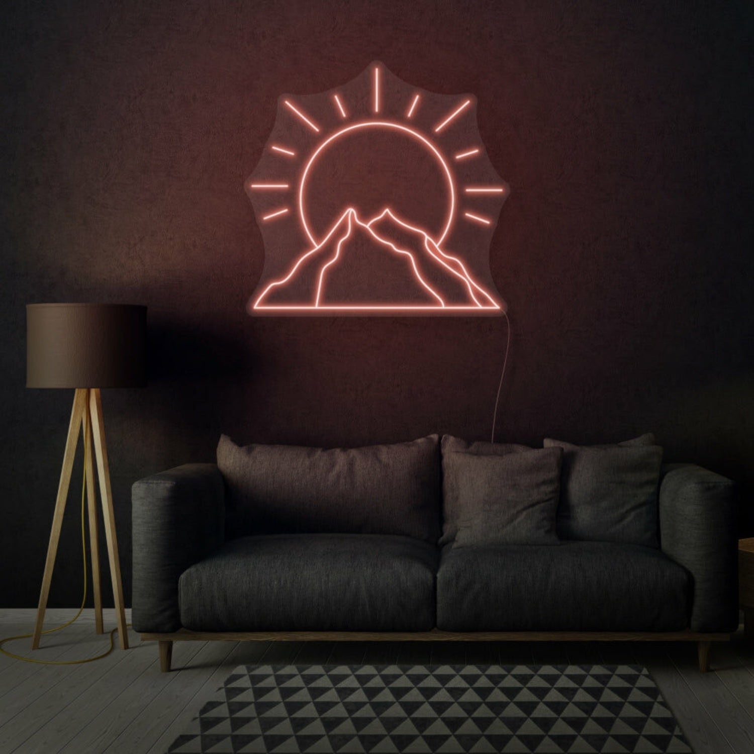 Sun Behind Mountain Led Neon Sign - Shineneon
