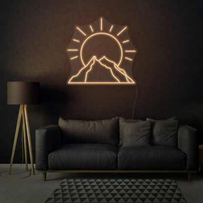 Sun Behind Mountain Led Neon Sign - Shineneon