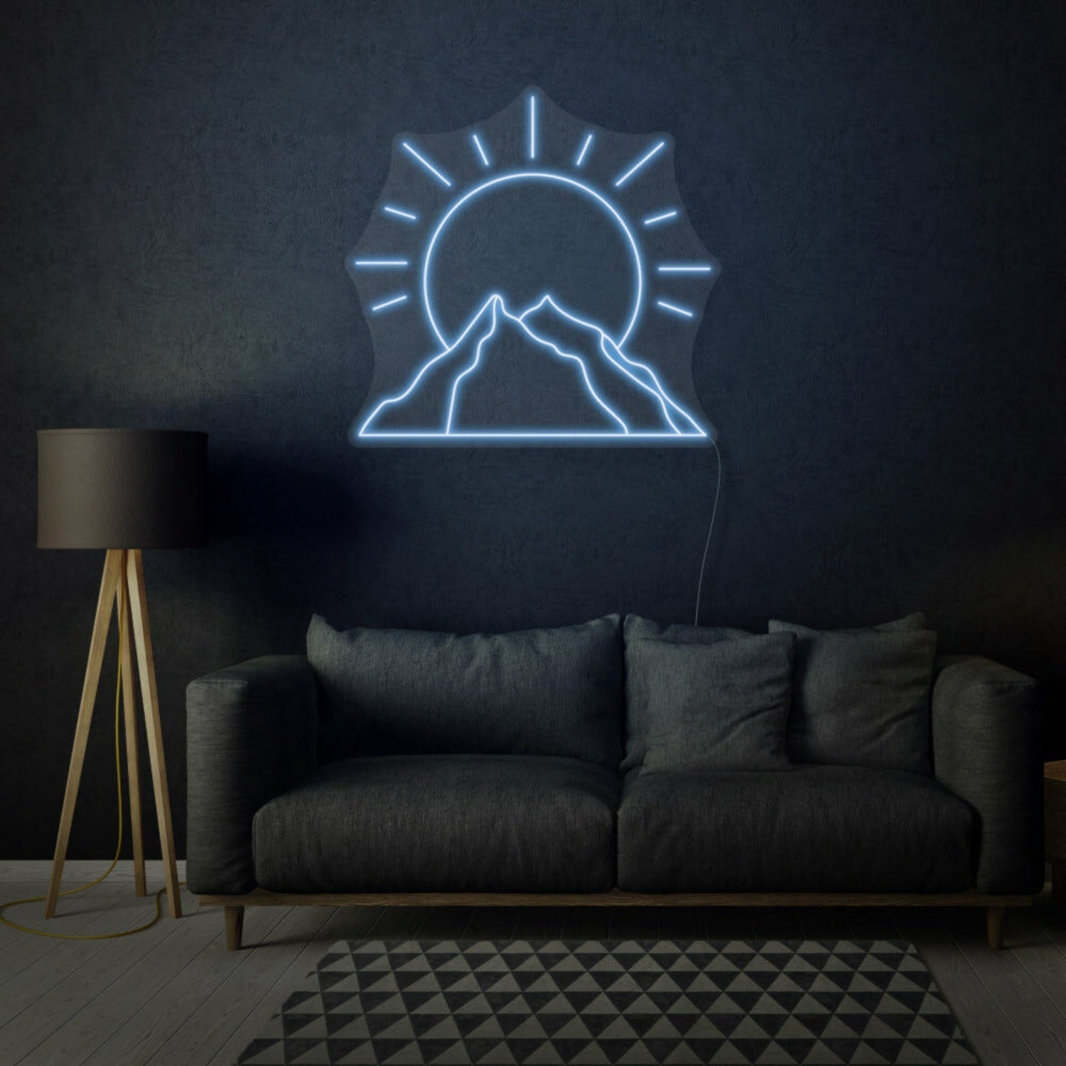 Sun Behind Mountain Led Neon Sign - Shineneon