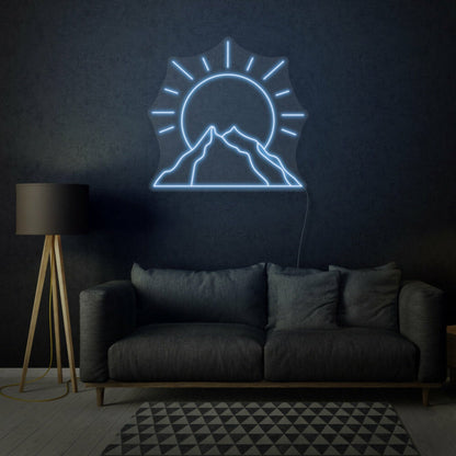 Sun Behind Mountain Led Neon Sign - Shineneon