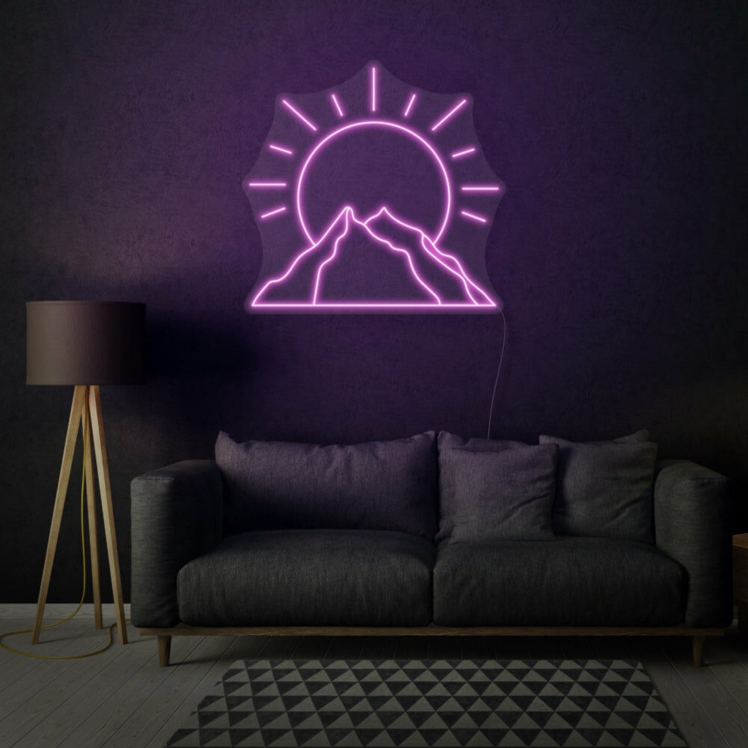 Sun Behind Mountain Led Neon Sign - Shineneon