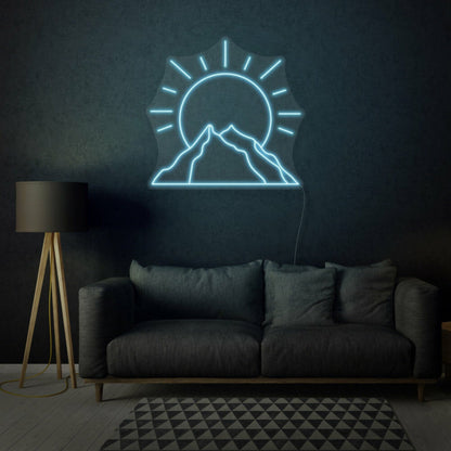 Sun Behind Mountain Led Neon Sign - Shineneon