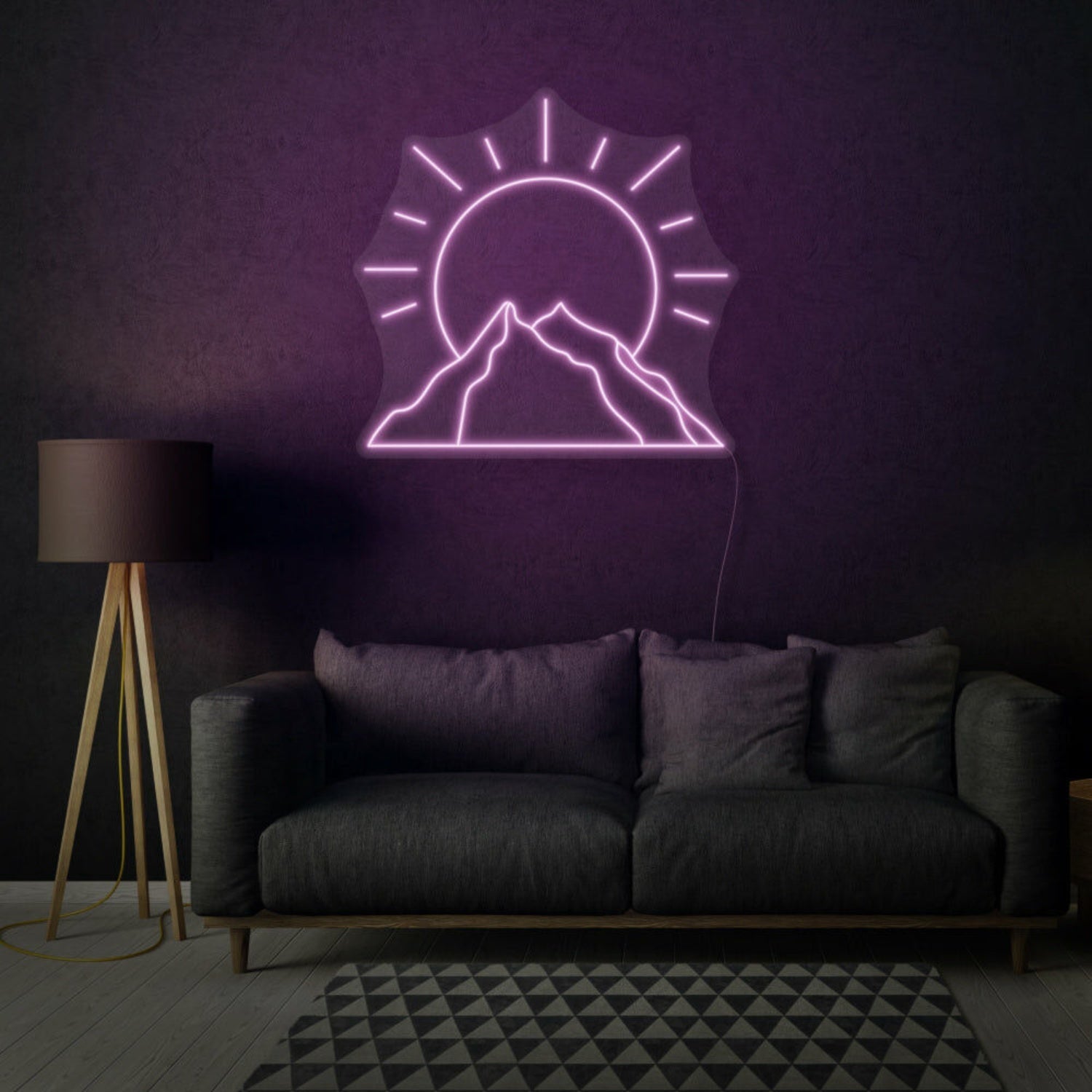 Sun Behind Mountain Led Neon Sign - Shineneon
