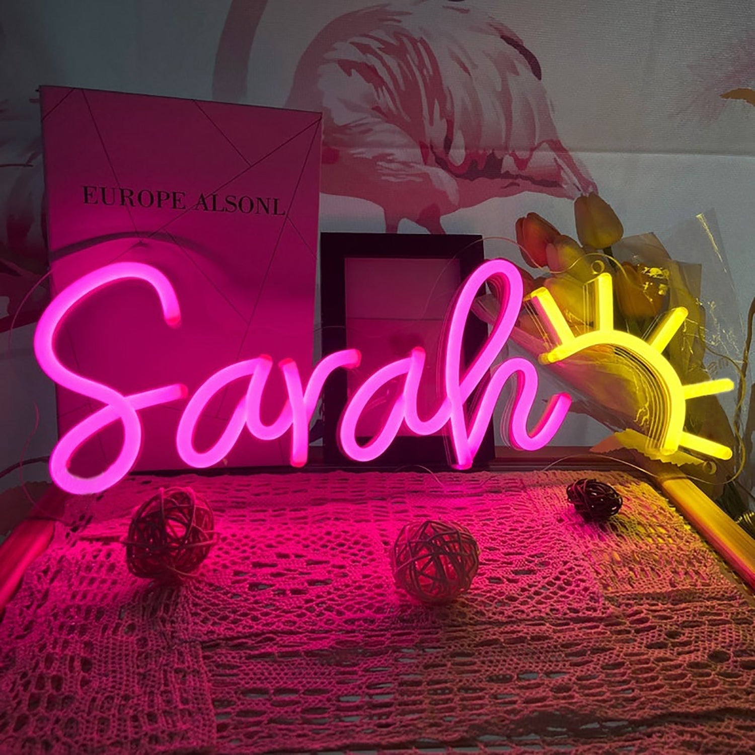 Sun Led Neon Sign With Your Kids Name | Shineneon