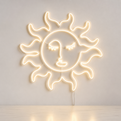 Sun Living Room White LED Neon Sign main product image
