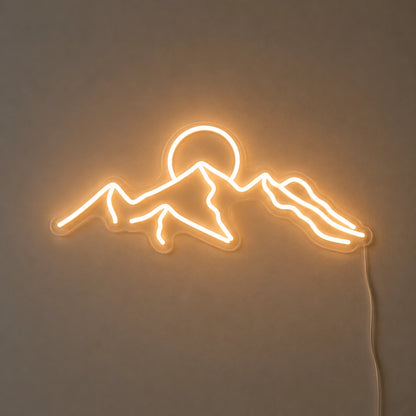 Sun Peak Mountain Neon Sign LED Neon Sign main product image