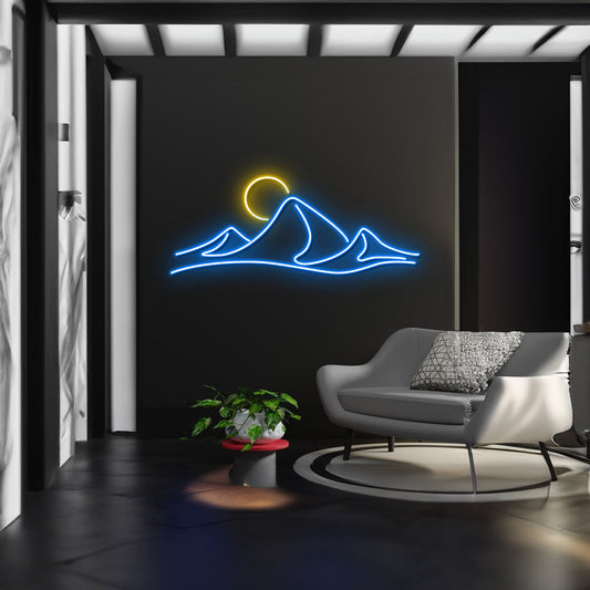 Sun Wave Neon Sign Wall Decor