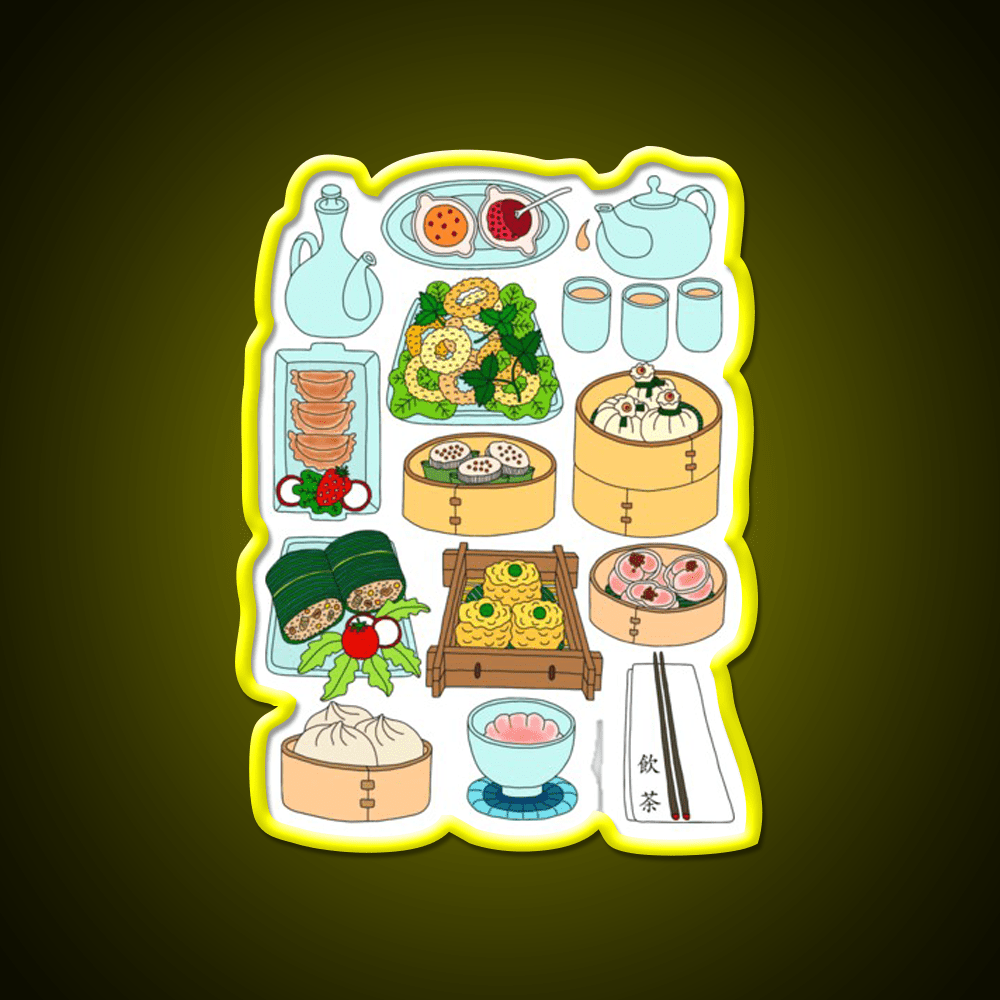 Sunday Dim Sum Lunch Led Neon Sign Chinese Food Rgb Color - Shineneon