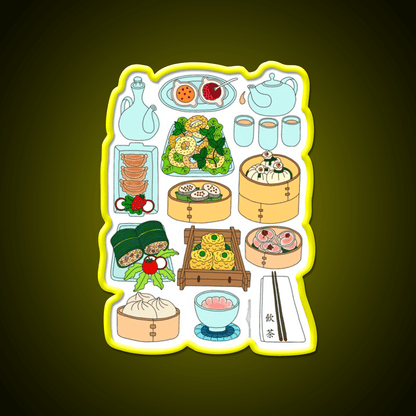 Sunday Dim Sum Lunch Led Neon Sign Chinese Food Rgb Color - Shineneon