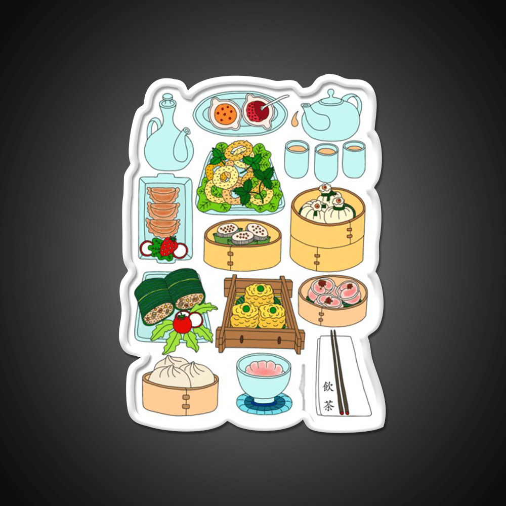 Sunday Dim Sum Lunch Led Neon Sign Chinese Food Rgb Color - Shineneon