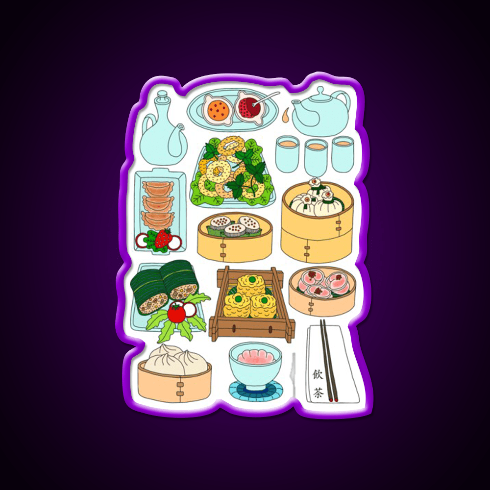 Sunday Dim Sum Lunch Led Neon Sign Chinese Food Rgb Color - Shineneon