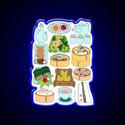 Sunday Dim Sum Lunch Led Neon Sign Chinese Food Rgb Color - Shineneon