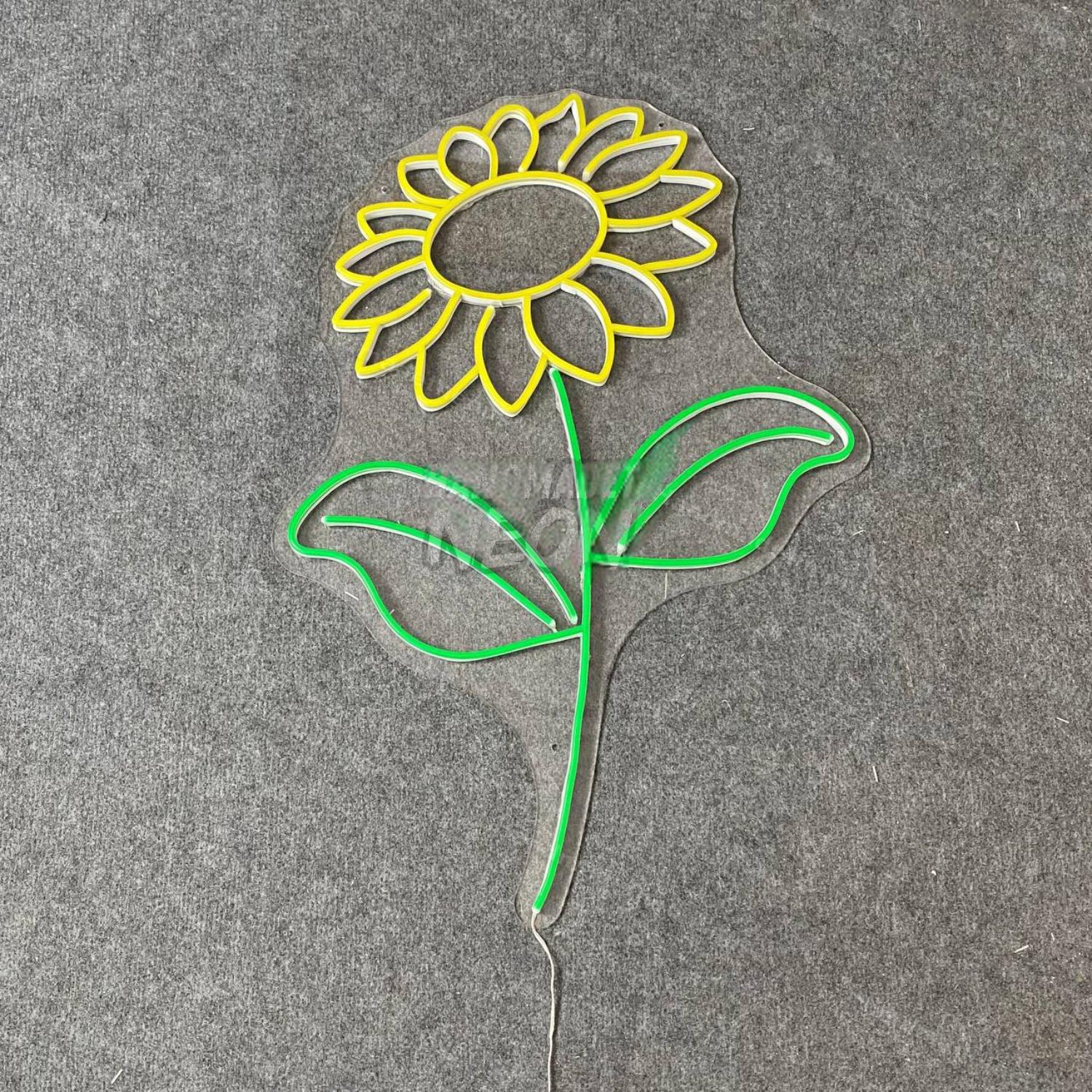 Sunflower Neon Light Floral Nursery Room Wall Decor | Shineneon