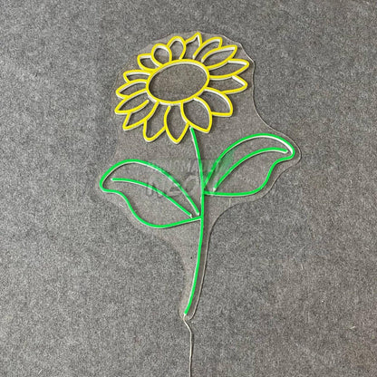 Sunflower Neon Light Floral Nursery Room Wall Decor | Shineneon