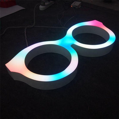 Sunglass 3D Frontlit Letters Metal Led Sign - Shineneon
