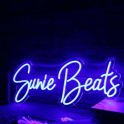 Sunie Beats Blue Led Neon Sign - Shineneon