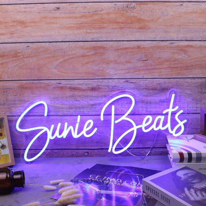 Sunie Beats Blue Led Neon Sign - Shineneon
