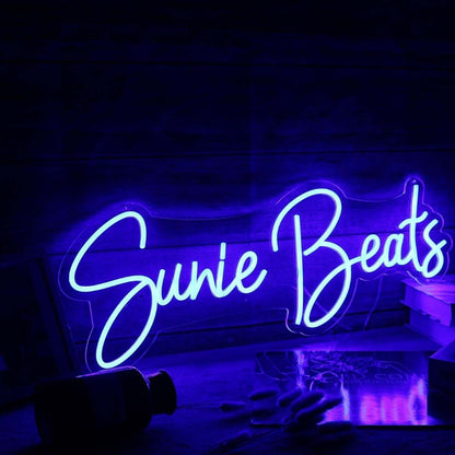 Sunie Beats Blue Led Neon Sign - Shineneon