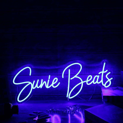 Sunie Beats Blue Led Neon Sign - Shineneon