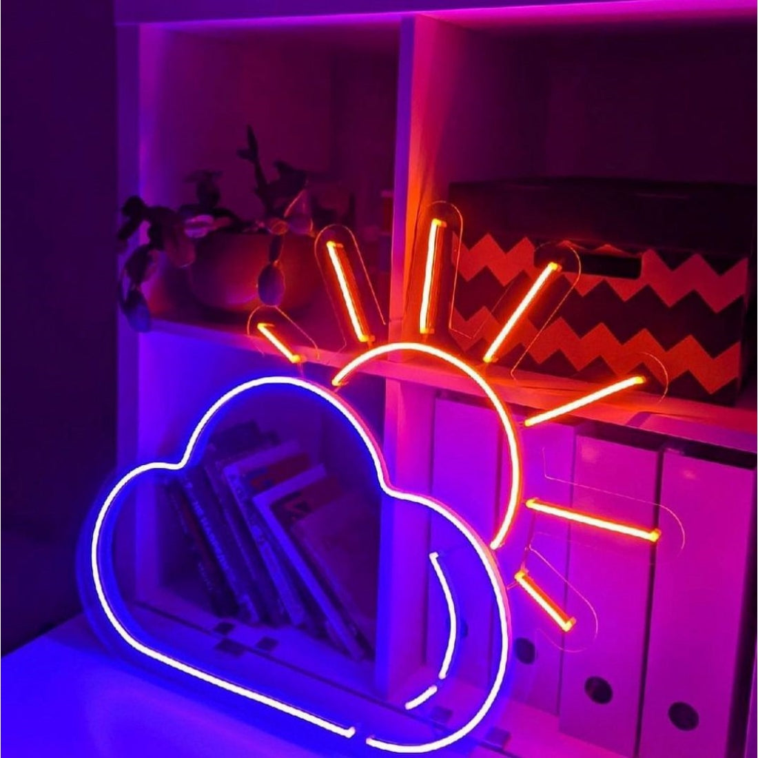 Sunny Day Clouds Sun Led Sign Business Neon Signs