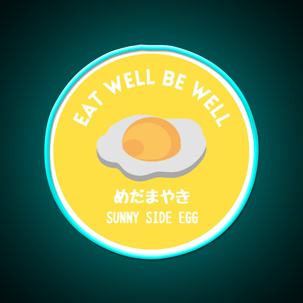 Sunny Yellow Fried Egg Tamago Healthy Food Snack Food Led Neon Sign Rgb Color