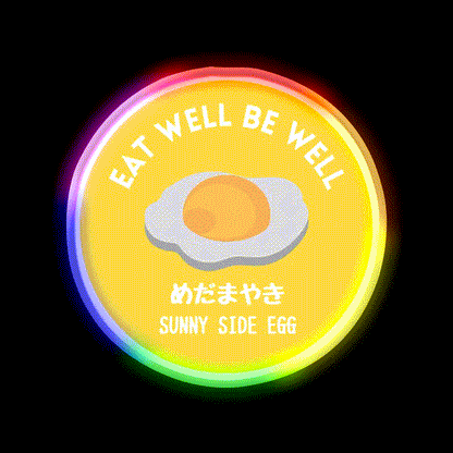 Sunny Yellow Fried Egg Tamago Healthy Food Snack Food Led Neon Sign Rgb Color