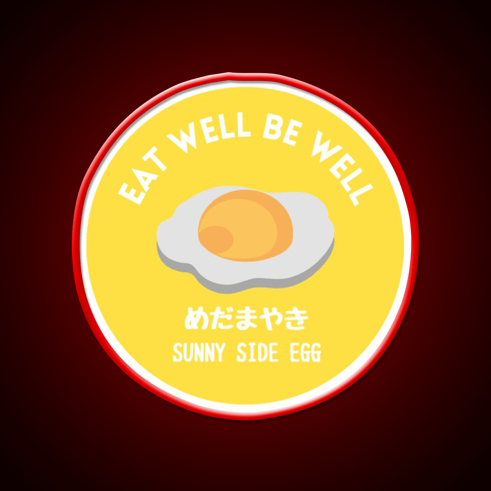 Sunny Yellow Fried Egg Tamago Healthy Food Snack Food Led Neon Sign Rgb Color - Shineneon