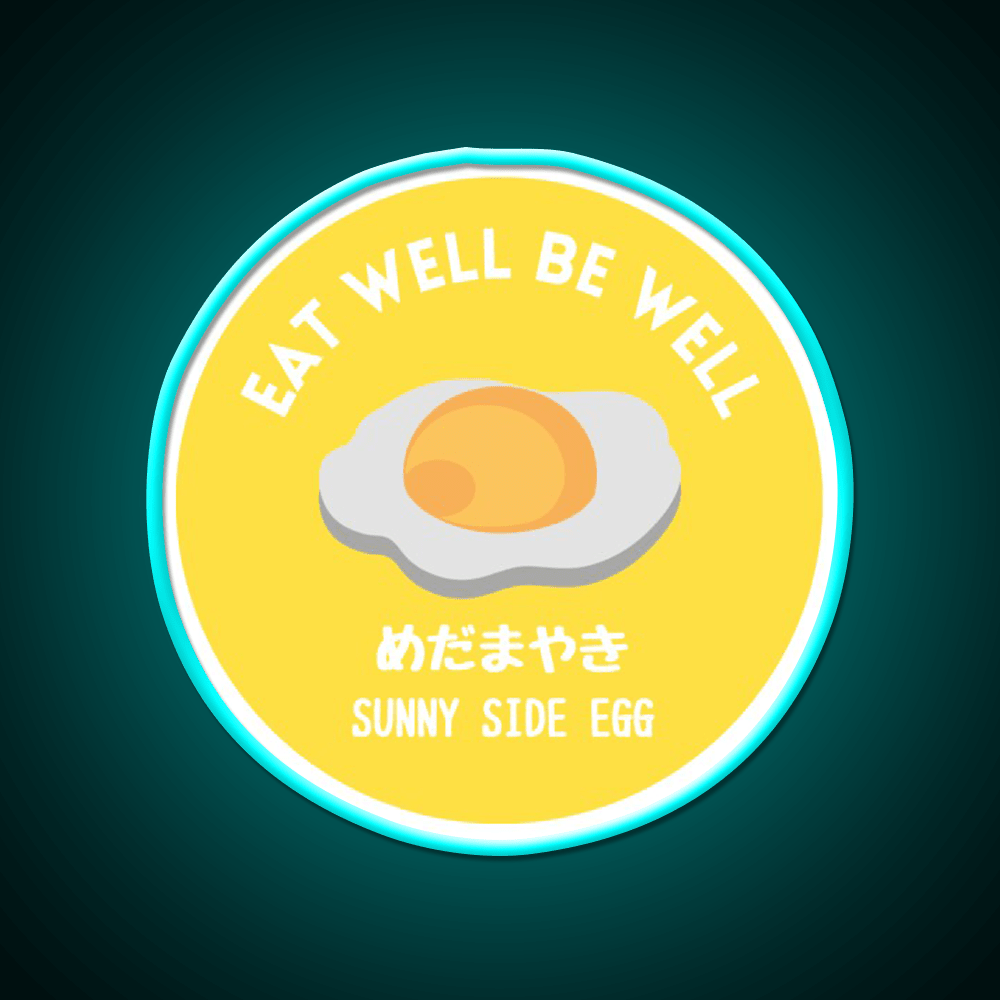 Sunny Yellow Fried Egg Tamago Healthy Food Snack Food Led Neon Sign Rgb Color - Shineneon