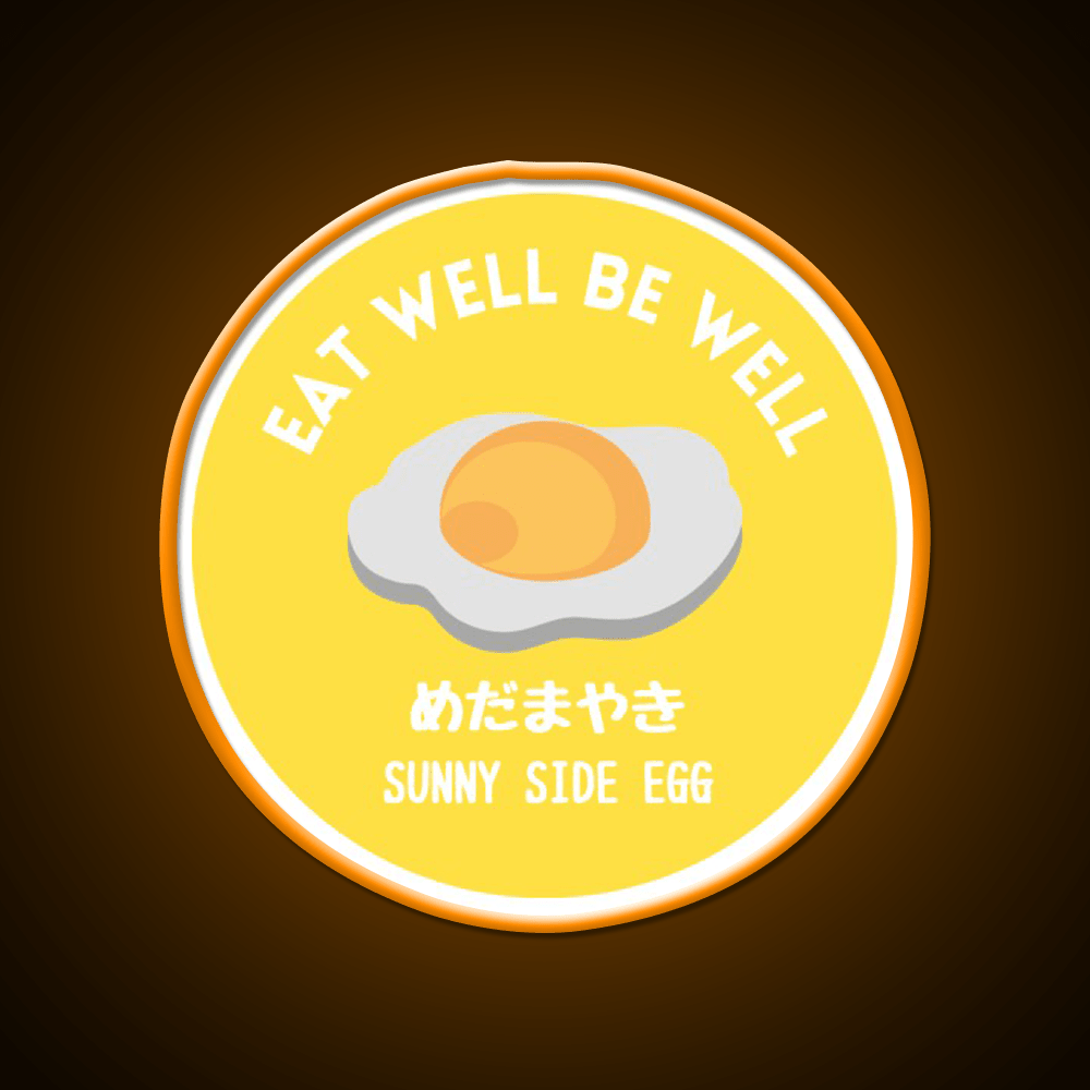 Sunny Yellow Fried Egg Tamago Healthy Food Snack Food Led Neon Sign Rgb Color - Shineneon