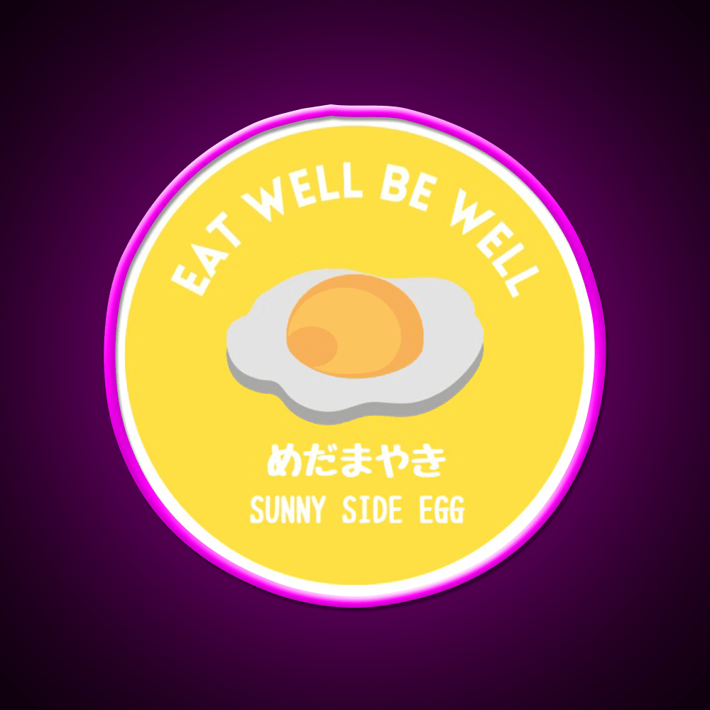 Sunny Yellow Fried Egg Tamago Healthy Food Snack Food Led Neon Sign Rgb Color - Shineneon