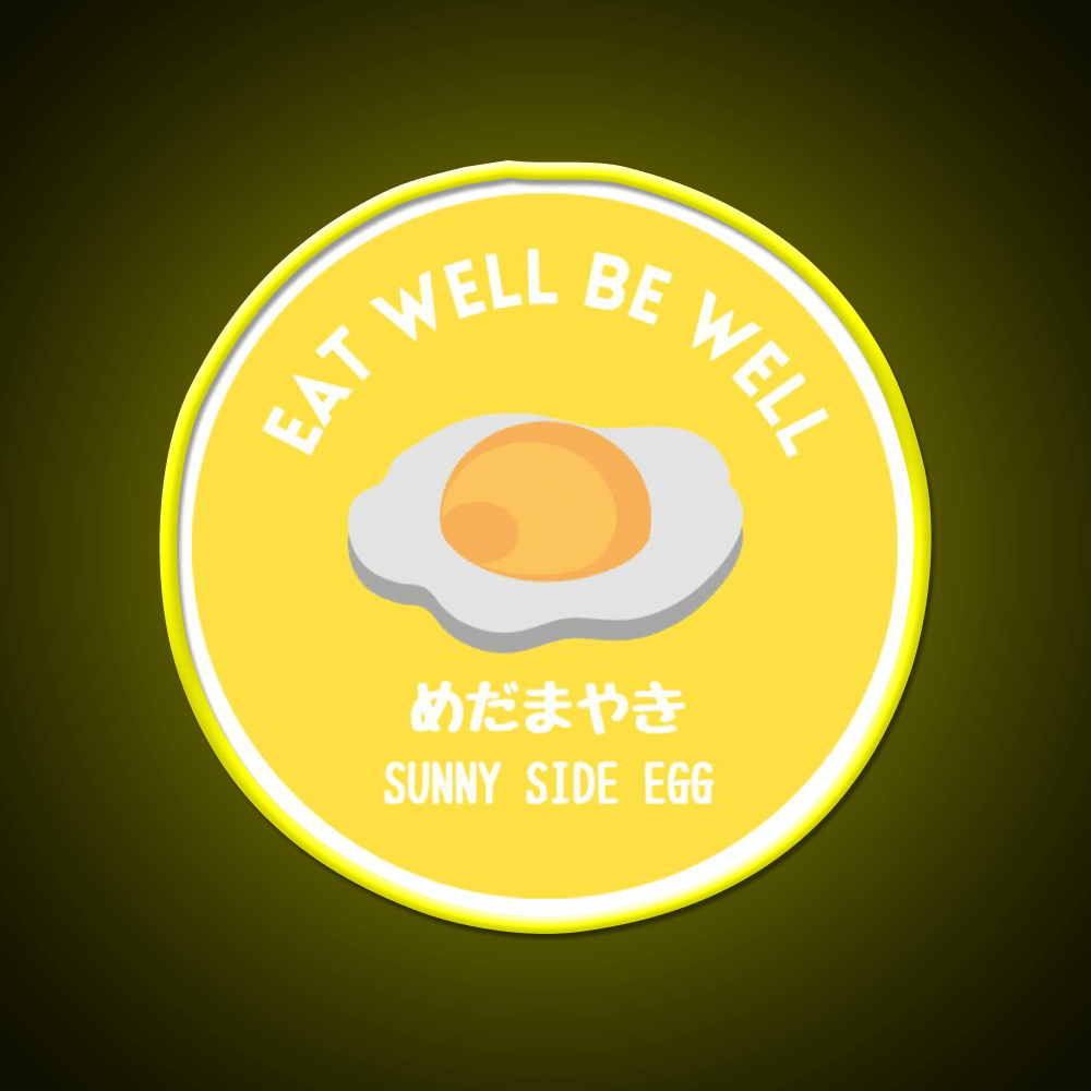 Sunny Yellow Fried Egg Tamago Healthy Food Snack Food Led Neon Sign Rgb Color - Shineneon