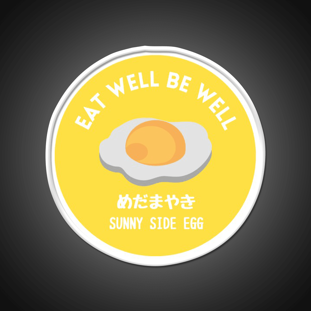 Sunny Yellow Fried Egg Tamago Healthy Food Snack Food Led Neon Sign Rgb Color - Shineneon