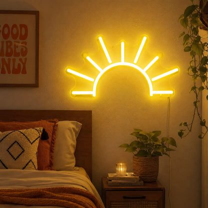 Sunrise Line Neon Sign LED Neon Sign real lifestyle scene
