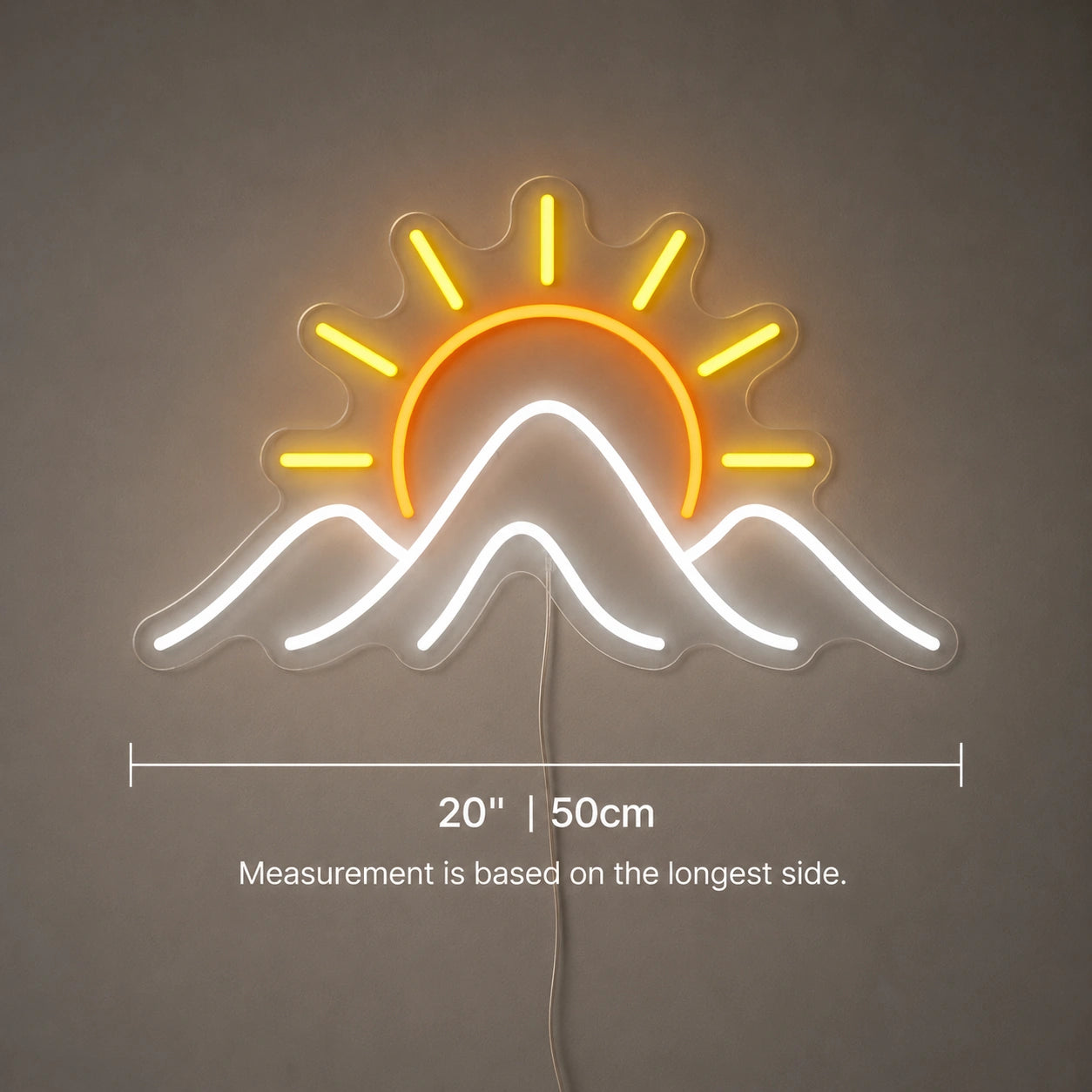 Sunrise Mountain Neon Sign LED Neon Sign size image