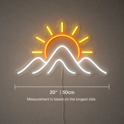 Sunrise Mountain Neon Sign LED Neon Sign size image