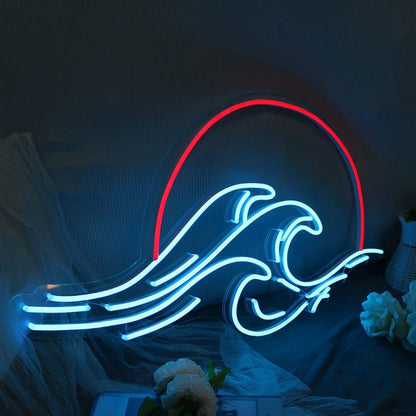 Sunset And Waves Led Neon Sign - Shineneon