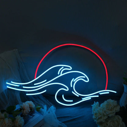 Sunset And Waves Led Neon Sign - Shineneon