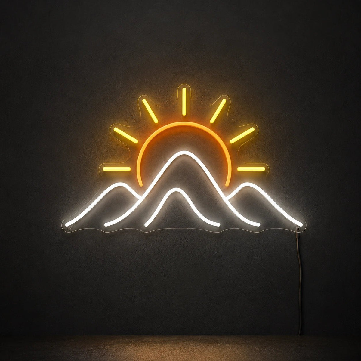 Sunset Over Mountains LED Neon Sign - Shineneon