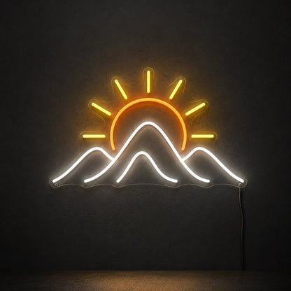 Sunset Over Mountains LED Neon Sign - Shineneon