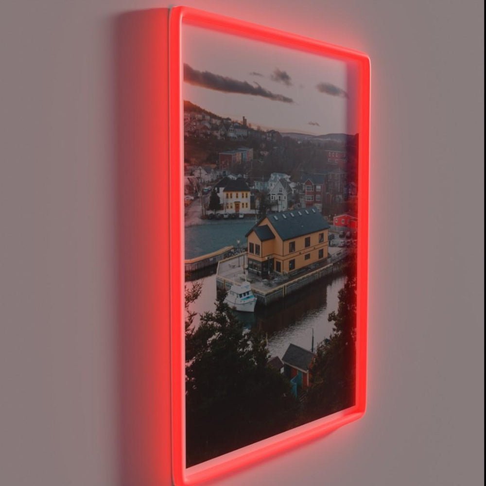 Sunset Over Yellow Building In Quid Vidi St Johns Rgb Led Neon Sign - Shineneon