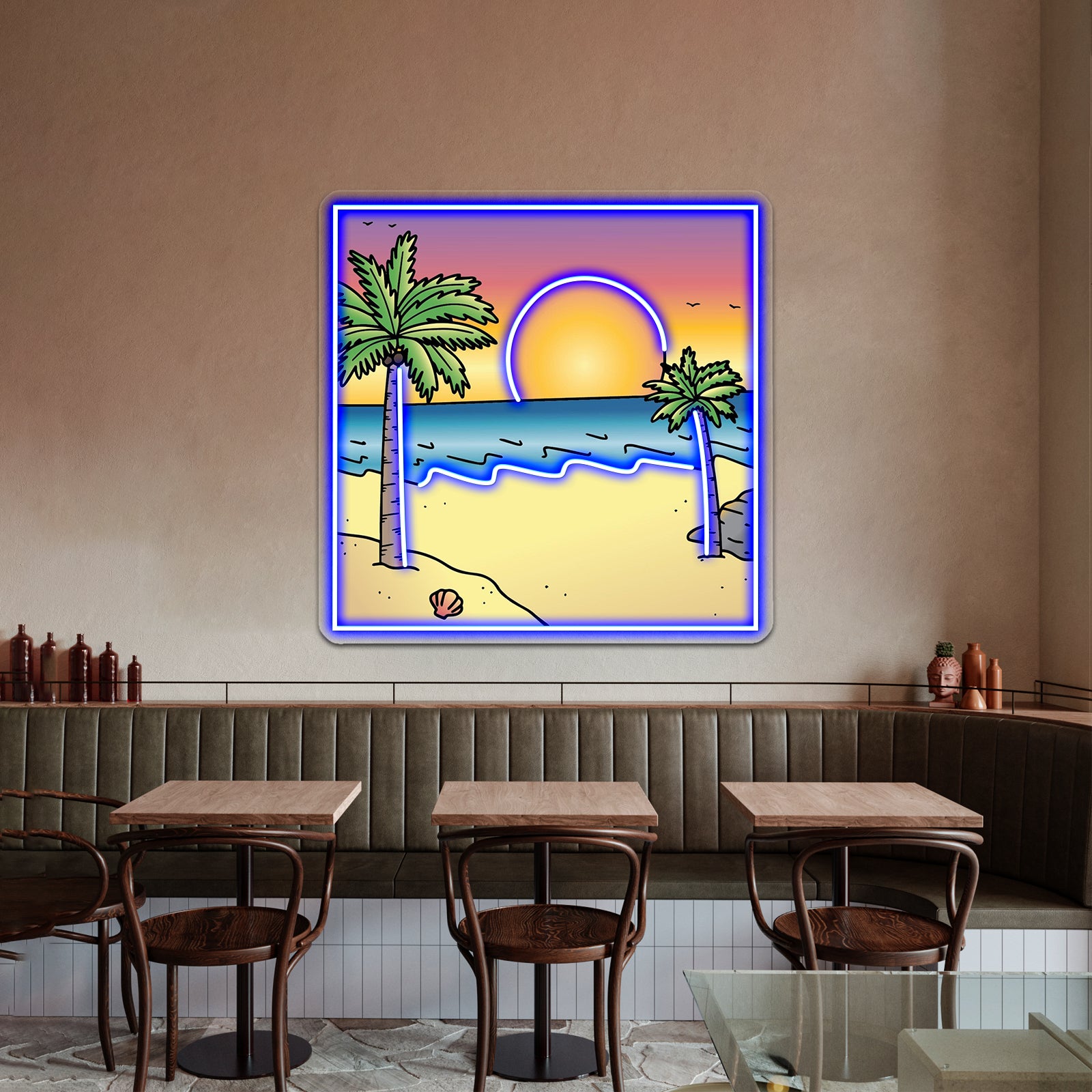 Sunset Polaroid Picture Beach Aesthetic Vsco Neon Sign Artwork For Wedding | Shineneon