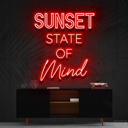 Sunset State Of Mind Led Neon Sign Fcalming And Nature Decor - Shineneon