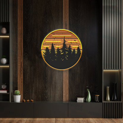 Sunset Sunrise Led Light Living Room Wall Decor Led Uv Led Neon Sign | Shineneon